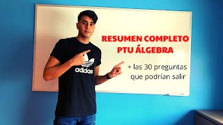 RESUMEN COMPLETO ÁLGEBRA PRUEBA DE TRANSICIÓN  LAS 30 PREGUNTAS QUE TE PODRÍAN SALIR [upl. by Hsiekal]