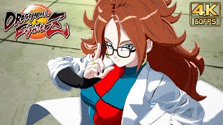 Dragon Ball FighterZ  ANDROID 21 Lab Coat All Supers amp Combo Challenges  4K 60ᶠᵖˢ ✔ [upl. by Yelah16]