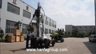 HF510T trailer mounted water well drilling rig operation demo [upl. by Schach]