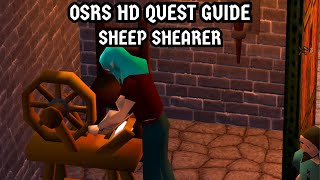 OSRS HD Quest Guide Sheep Shearer [upl. by Ailalue]