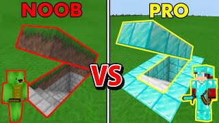 Minecraft NOOB vs PRO Secret Bunker BUILD CHALLENGE [upl. by Ollecram761]