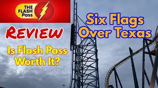 Review of The Flash Pass  Six Flags Over Texas  Is It Worth It [upl. by Warde735]