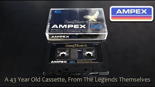 Ampex Grand Master 2  A 43 Year Old Type 2 Cassette From The Legends Themselves  Unwrapping amp Test [upl. by Rhyne]