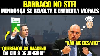 CRISE NO STF Mendonça bate de frente com Moraes que perde o controle [upl. by Inram360]