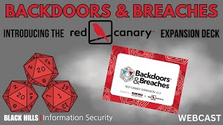 Backdoors amp Breaches  Introducing the RED CANARY Expansion Deck [upl. by Neema986]