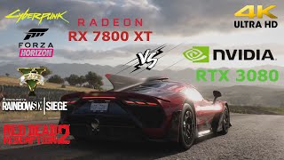 7800 XT vs RTX 3080  5 Games Benchmark Tests  4K [upl. by Tanny]