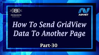 30  How To Send GridView Data To Another Page In ASPNET Web Forms  Learn ASPNET C HindiUrdu [upl. by Champagne585]