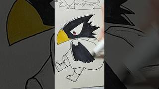 Tokoyami drawing MHA  Kapicrafty tokoyami tsukuyomi fumikagetokoyami mha anime animedrawing [upl. by Thebault]