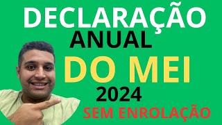 Melhor Forma de Fazer a Declaração Anual do MEI 2024  Tutorial Completo [upl. by Yracaz]