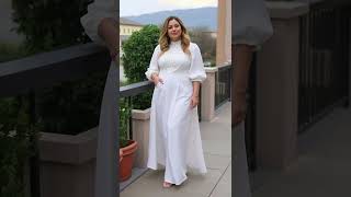 Celebrate in Style Modest AllWhite Dress Picks for PlusSize Ladies [upl. by Lucian]