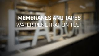 Water Penetration Test  Microporous vs Monolithics Membranes  Rothoblaas [upl. by Ahsa866]