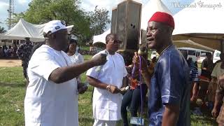 Chief Dr State Orji Moore Performs at the Funeral of the Late Deacon Blessing Ujomor in Amai [upl. by Cob]