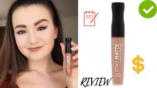 Rimmel Stay Matte Liquid Lipstick Moca 720  Review Swatch and Comparing [upl. by Oile]