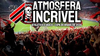 MÚSICAS da Torcida OS FANÁTICOS em AthleticoPR x Vasco festa incrível na Copa do Brasil [upl. by Hailed924]