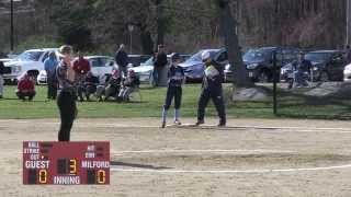 Milford Lady Hawks Softball  April 29 2015 vs Franklin [upl. by Billmyre]