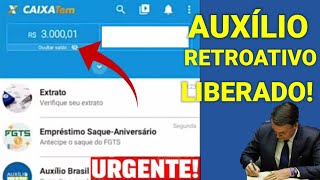 ✅1401 AGORA SIM AUXÍLIO EMERGÊNCIAL RETROATIVO PARCELA LIBERADA NO CAIXA TEM [upl. by Tanberg]