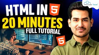 Learn HTML 5 in 20 Minutes and Create Your First Webpage  HTML Basics For Beginners [upl. by Nyrahtak]