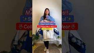 Meesho short kurti haul under ₹399🩷 Officecollege wear✨meeshofinds shortkurti kurtihaul [upl. by Yelrak]