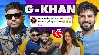 G KHAN ਤੇ SONAM BAJWA ਦੀ Love Story 😍 Full Comedy Podcast 🤣 Aman Aujla [upl. by Acsecnarf]