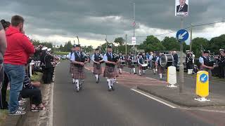 Ringsend Pipe Band  Desertmartin Band Parade 2024 [upl. by Danziger]