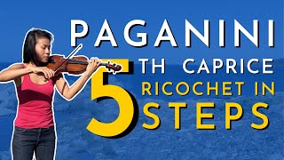 Paganini Caprice No 5 Ricochet Tutorial  Lynn Kuo [upl. by Zacarias]