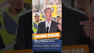 Governor Newsom Most Comprehensive Economic Plan in California History shorts news politics [upl. by Delfeena]