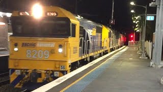 OLD PN 8209 leads a PushPull coal train at Jannali trains graffiti fun memories oldvideo [upl. by Haleemak]