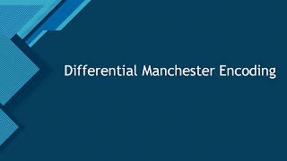 Differential Manchester Encoding [upl. by Melloney]