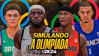 SIMULAMOS A OLIMPÍADA DE BASQUETE NO 2K [upl. by Euqinom208]