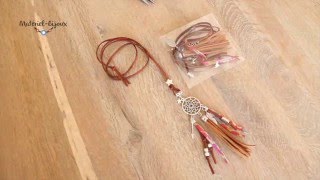 Extrait vidéo tutoriel création dun sautoir Dreamcatcher [upl. by Ro]