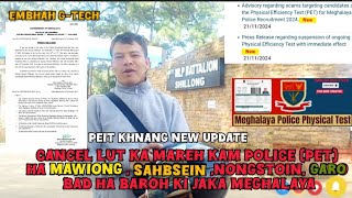 CANCEL LUT KA MAREH KAM POLICE PET HA MAWIONG  SAHBSEIN BAD HA BAROH KI JAKA MEGHALAYA [upl. by Ecille]