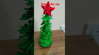 How to make christmas tree🎄art and craft activitiy by kpartandcraftdiyschoolcraftidea [upl. by Ahtiuqal]