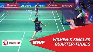 QF  WS  TAI Tzu Ying TPE 1 vs Saina NEHWAL IND  BWF 2018 [upl. by Etnovert]