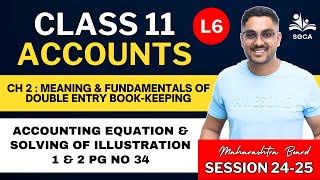 11TH ACCOUNTS  CH 2  Meaning amp fundamentals of double entry bookkeeping  202425  HSC BOARD L6 [upl. by Floris]