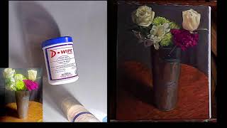 OIL PAINTING STILL LIFE OF FLOWER BOUQUET START TO FINISH [upl. by Powder31]