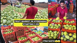 Hyderabad Ka Sabse Sasta Fruit 🍍🍎 Market  Chepeast price Ever [upl. by Rape]