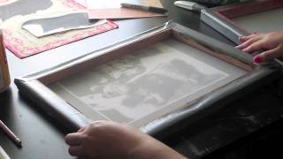 Screen Printing Lesson One Tracing Images Onto Your Screen [upl. by Pollerd444]