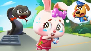 Whos Following Me  Learn Safety Tips for Kids  Kids Cartoon  Sheriff Labrador  BabyBus [upl. by Robinette]