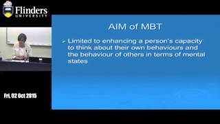 Dr Clara Bookless ‘Commonalities in therapeutic approaches’ Mentalisation Based Therapy MBT [upl. by Newo]