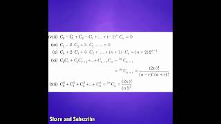 Imp results of Binomial Coeff  Properties of Binomial Coefficient IMP for JEE Mains and Advanced [upl. by Searby861]