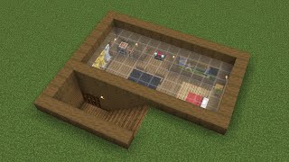 Minecraft  How to build an Underground Base House [upl. by Bibbye]