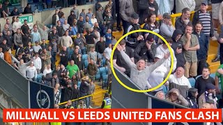 MILLWALL VS LEEDS UNITED FANS CLASH [upl. by Melli815]