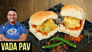 Vada Pav Recipe  How To Make Vada Pav At Home  Batata Vada  Indian Culinary League  Varun [upl. by Cassie]