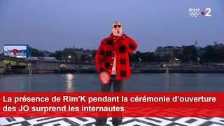 La présence de Rim’K pendant la cérémonie d’ouverture des JO surprend les internautes [upl. by Cinimmod]