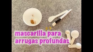 Mascarilla para arrugas profundas [upl. by Aihseyk]