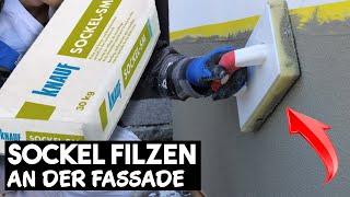 Filzputz Sockel an der Fassade richtig ausbilden mit Oberputz inkl Feuchteschutz [upl. by Nnylyahs336]