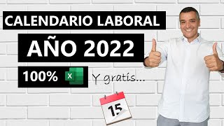 Calendario Laboral 2022 en Excel [upl. by Birchard216]