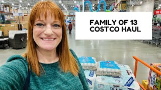 FAMILY OF 13 COSTCO HAUL [upl. by Waligore34]