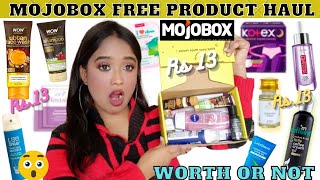 Mojobox App Free Sample Product  Omg 😱 You Get Free 15 Product Pay Rs13  Worth or Not [upl. by Lowe465]