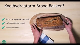 KOOLHYDRAATARM BROOD  Recept om Zelf te Bakken in de Oven slechts 48 gr carbs per plakje [upl. by Wesley]